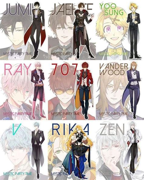 mystic messenger characters|mystic messenger anime.